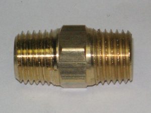 Brass Hex Nipple Fitting - 112XC