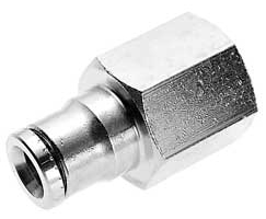 Norgren® 5/32-1/4 Straight Male Adapter to Female Thread - 124260228