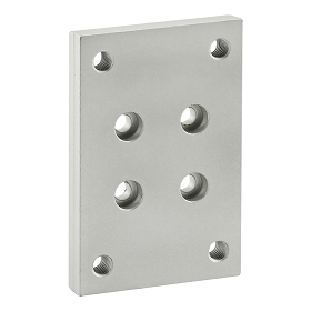 25 Series Flange Mount Caster Base Plate - 25-2418
